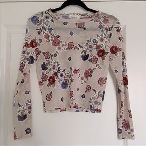 FINAL DROP 😍 Floral sheer crop top